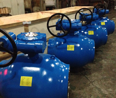 焊接球閥生產車間